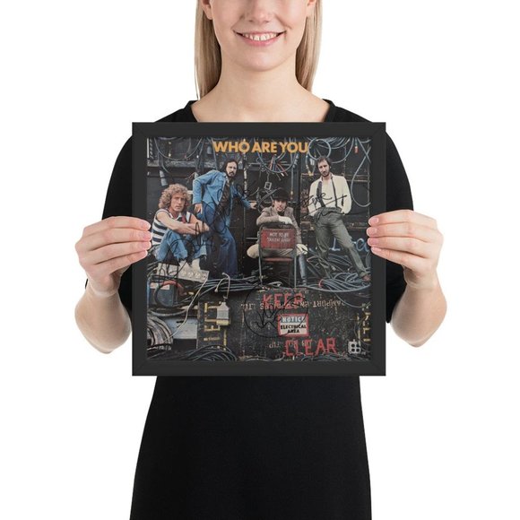 The Who FRAMED Who Are You REPRINT Signed Album REPRINT - Picture 1 of 1